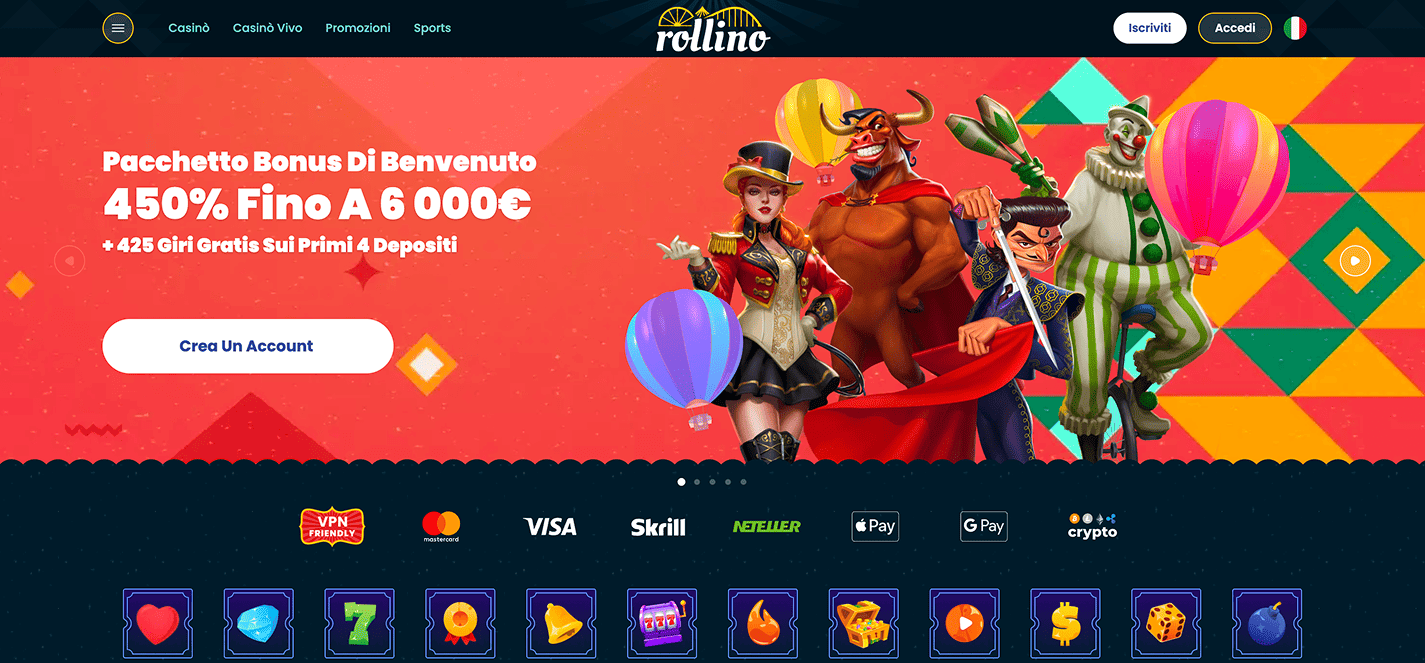 Rollino casino senza documenti